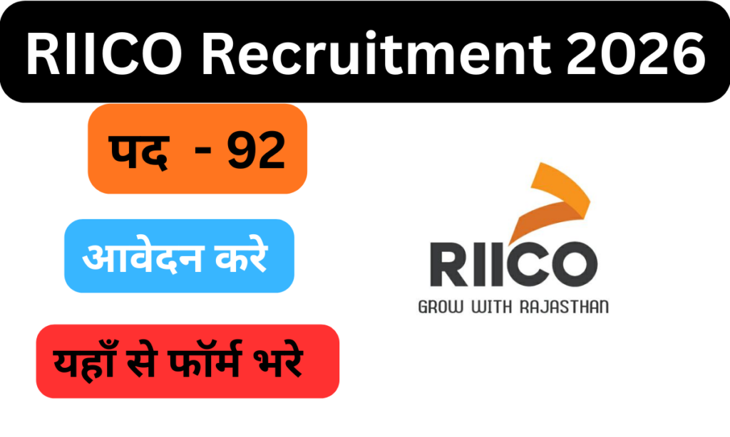 RIICO Recruitment 2026