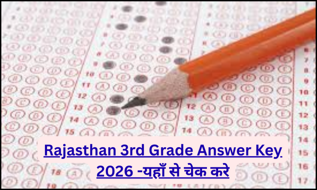 Rajasthan 3rd Grade Answer Key 2026