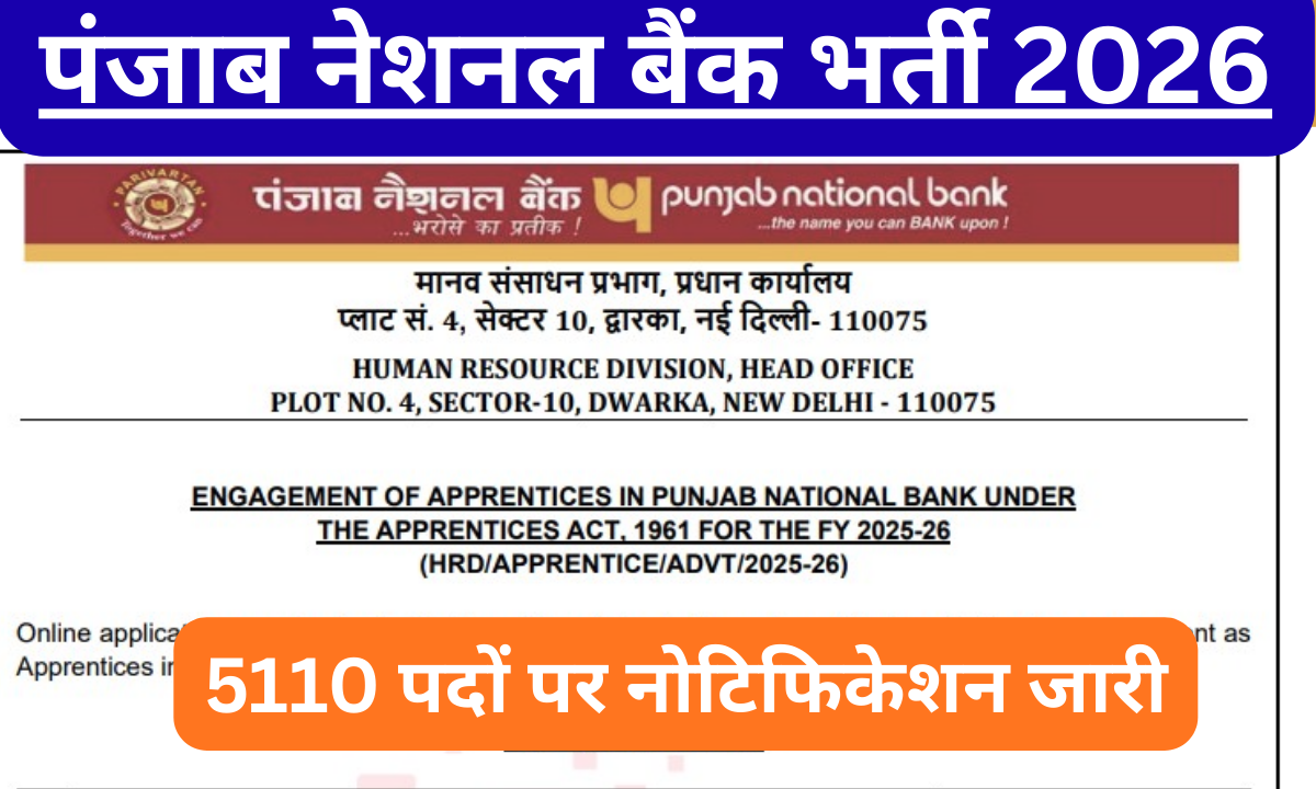 PNB Apprentice Recruitment 2026